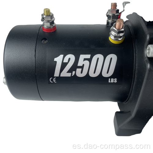 Cabrestante eléctrico de cuerda sintética de 12V 12500lbs